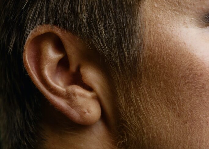 close up image of ear